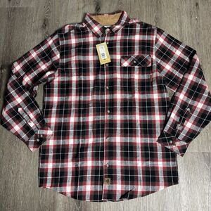 New Legendary Whitetails‎ Mens LT Buck Camp Flannel Frontier Plaid Button Shirt